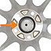 Circuit Performance 73.1mm OD to 65.1mm ID Black Plastic Polycarbonate Hub Centric Rings