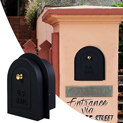 6" Brick Stone Stucco Mailbox Door - Cast Aluminum Replacement Doors Mailboxes