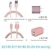Tranesca Dual USB wall charger and 6ft MFI lightning charging cable for iPhone X,iPhone 8/8 plus/iPhone 7/7 plus/iPhone 6/iPad/iPad Pro and more (Rose Gold)