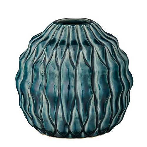 Bloomingville Stout Teal Ceramic Vase LAVORIST