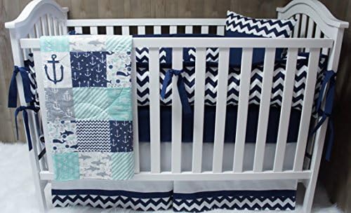 nautical crib blanket