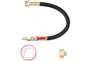 KBROTECH RV Winterizing Kit Sprinkler Blowout Adapter with Shut Off Valve,Air compressor Quick-Connect plug Male & Female Water Blow Out Fitting Adapter for Winterize Sprinkler Systems, Camper,Boat,Motorhome