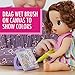 Baby Alive Finger Paint Baby: Brown Hair Doll, Drinks & Wets, Doll Accessories Includes Art Supplies, Bottle and Diaper, Great Doll for 3-Year-Old Girls & Boys and Up (Amazon Exclusive)