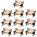 YZ150 10pcs Park Benches Model Train 1:100 Bench 1.31cm or 0.51inch Chair Settee TT Railway Layout New