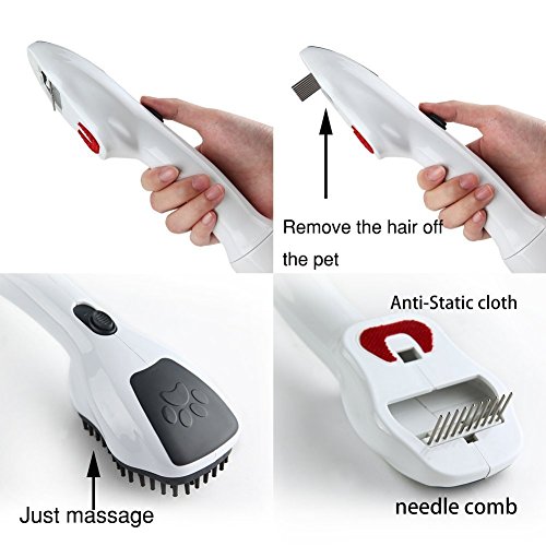 EZ SPARES Pet Grooming Cleaning Tool Replacement for Dyson V6 DC35,Dog Cat Animal Pet Attachment Massage Handheld Brush Electrostatic Absorption Vacuum Cleaner Instruction,for Dyson Brush Accessory - Thumbnail 4