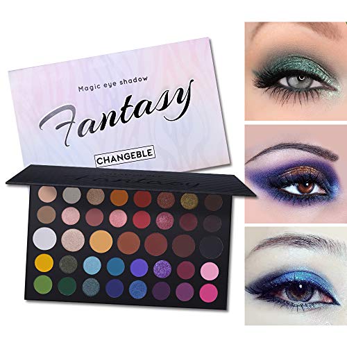 39 Colors High Pigmented Shimmer Matte Eyeshadow Makeup Palette Set Full Spectrum Artist Waterproof Creamy Blendable Eye Shadow Cosmetics Kit (1 Set) - Thumbnail 2