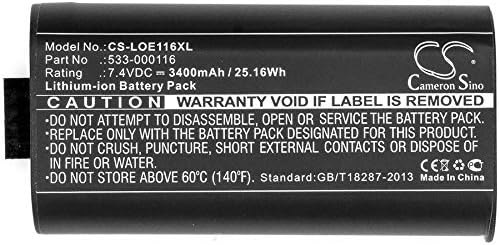 Cameron Sino 3400mAh Li-ion Battery for Logitech UE MegaBoom, S-00147, fits Logitech 533-000116