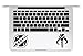 Boba Fett's Chest Amor Mandalorian Symbol And Boba Fett's Mandalorian Skull Symbol Star Wars Trackpad Apple Macbook Laptop Decal Vinyl Sticker Apple Mac Air Pro Sticker