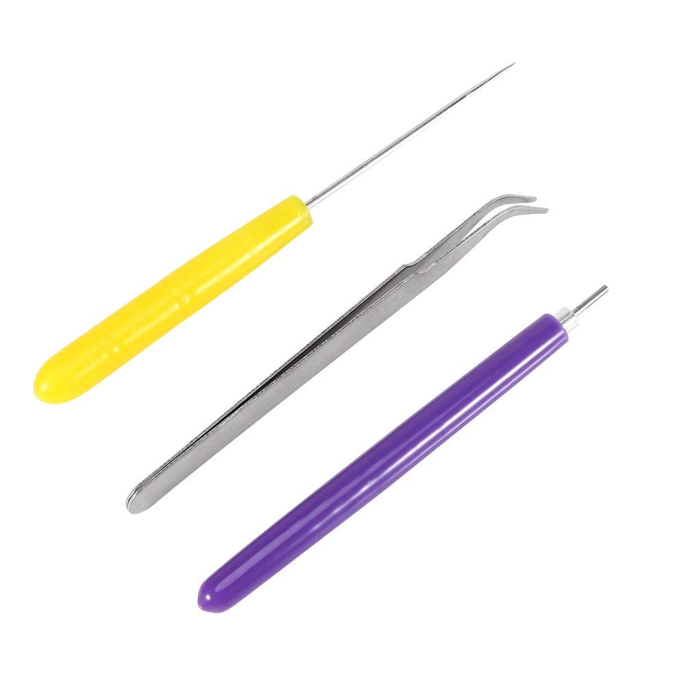 3pcs Paper Quilling Tools Set Tweezer Needle Pins Slotted Pen Paper Carft Decorations