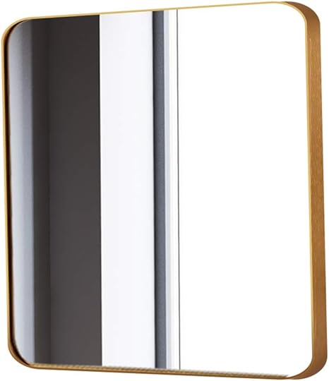 Amazon.de: Quadratischer Wandspiegel, moderner Badezimmerspiegel mit