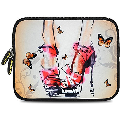 Amzer 7.0-7.75 Inches Designer Neoprene Sleeve Case for iPad/Tablet/e-Reader and Notebooks, Stiletto Heels (AMZ5224077)