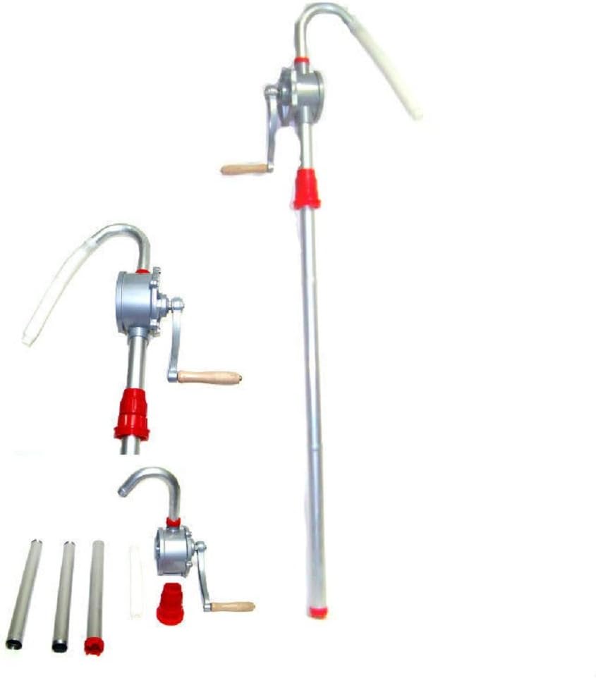 Hd Aluminum Rotary Gas Oil Fuel Hand Pump 55 Gallons Self Priming