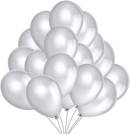 50 Ballons Argent Ballons De Baudruche Perle Nacre Gonflables 36cm 3g Pour Deco Anniversaire Fete Mariage Et Decoration Nouvel An Amazon Fr Cuisine Maison
