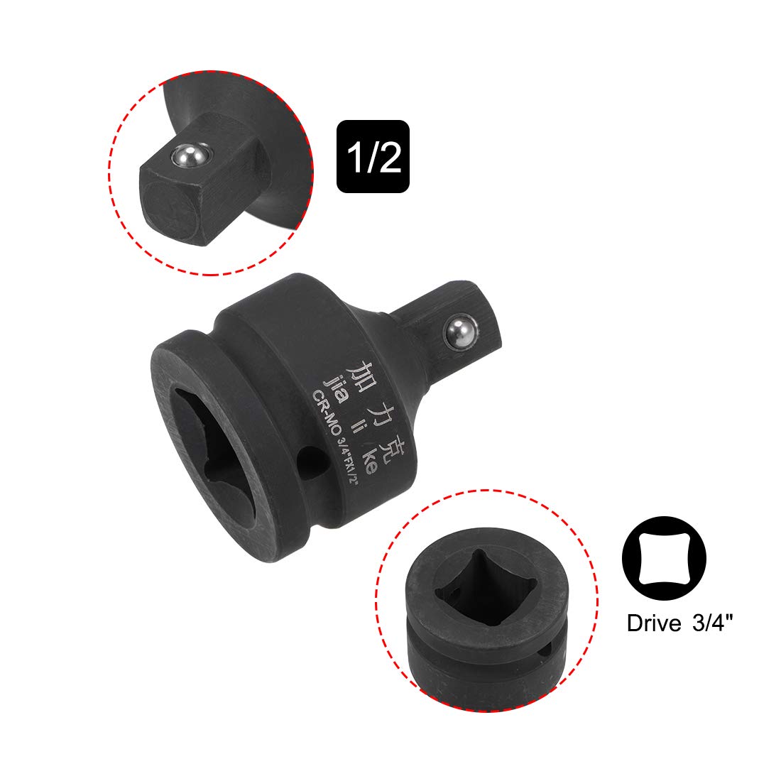 Uxcell Impact Socket Adapter And Reducer 3 4 Inch F To 1 2 Inch M Cr Mo Steel Sockets Socket Sets Carraighill Com Uxcell Impact Socket Adapter And Reducer 3 4 Inch F To 1 2 Inch M Cr Mo Steel Sockets Socket Sets Carraighill Com