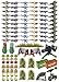 Nicolababe Weapon Pack Camouflage Accessories Military Weapons Set Inc Motorbike and Ghillie Suits Designed for Minifigures Compatible with Minifigures of All Major Brands (Camouflage Weapon)
