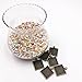 Dcatcher 24 PCS Bezel Pendant Trays Square Cabochon Settings Trays Pendant Blanks, Bronze
