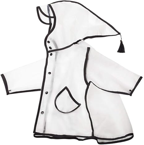 Llcute Kids Raincoat Girls Boys Reusable Rain Poncho Cute Transparent With Pocket Hood Waterproof Rainwear Unisex Children For Travel Outdoors School Winter Rainy Weather Black S Amazon Co Uk Sports Outdoors
