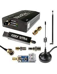 NooElec nesdr Smart HF Bundle: 100 khz 1.7ghz Conjunto de radios definido por software para HF   UHF   VHF, incluye RTL SDR Jamón ensamblado Upconverter, Balun, adaptadores y cables