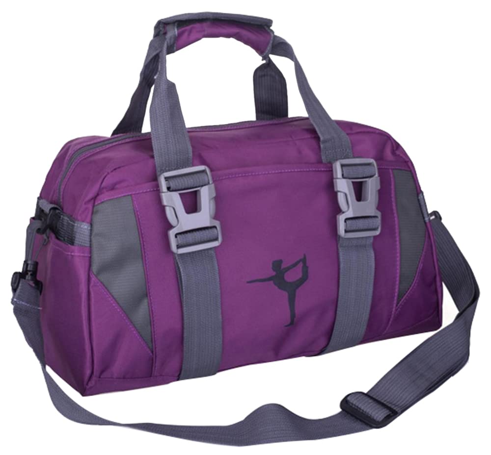 Sport Gym Bags for Women Yoga Bag Ballet Dance Duffle Bag for Girls Overnight Bags for Girls Weekend Bags (S, Purple)