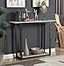 Convenience Concepts Graystone Console Table, Faux Birch/Slate Gray Frame