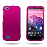 CoverON® Hard Rubberized Slim Case for BLU Life Play L100 - with Cover Removal Pry Tool - Rose Pink