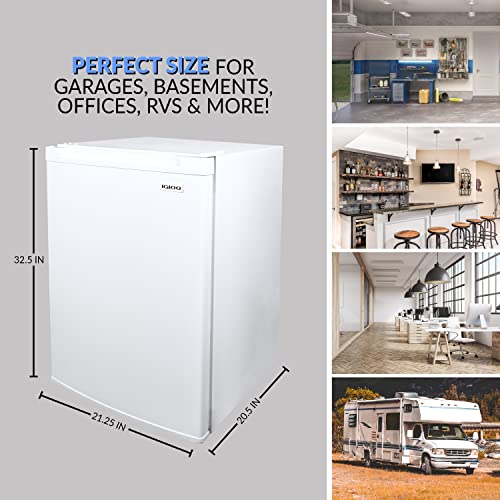 Igloo Cu.Ft. Compact Upright Freezer with Storage Drawer, 2 Quick