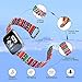 Bertiveny Sport Band Compatible with Fitbit Versa Band Soft Silicone Strap Replacement for Versa Lite/Samsung Galaxy Watch 46mm,Double Side Print Band (Serape Leopard)