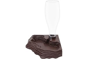 SLSON Reptile Water Feeder Automatic Water Dispenser Waterer 13.5Oz Feeding Accessories for Turtle Bearded Dragons Lizards Geckos for Terrarium Tank (Brown)