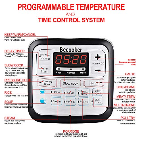 5 Becooker+Programmable+Electric+Pressure+Stainless