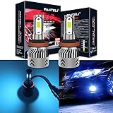 FANTELI H11 (H8, H9) 8000K Ice Blue LED Headlight Bulbs All-in-One Conversion Kit - 72W 8000LM High Beam/Low Beam/Fog Lights Extremely Bright