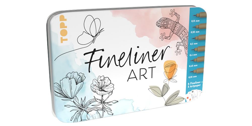 Frech Fineliner Art Design Tin