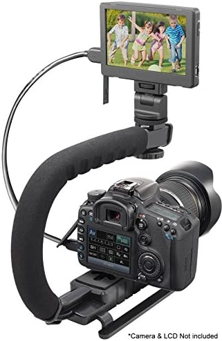 Pro Video Stabilizing Handle Scorpion grip For: Nikon Coolpix S9 Vertical Shoe Mount Stabilizer Handle