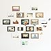 Get Orange 30 pcs DIY Paper Photo Frame Wall Deco with Mini Clothespins and Stickers - Fits 4