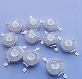 Led World 10 PCS 3W Extreme Royal Blue Power LED Diode 445-450nm Plant Grow light DIY