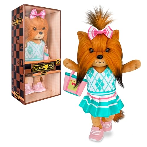 Sunny Days Entertainment Woof & Co Finley - 15 Inch Poseable Plush Yorkshire Te…