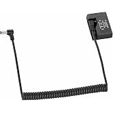 HangTon LP-E10 Dummy Battery for Canon EOS 1200D 2000D, Rebel T5 T6 T7 | 1100D/1300D/1500D/3000D, T3/T100, Kiss X50/X70/X80/X90 Camera, 5.5x2.1mm DC Barrel 8V Power Supply Coiled Cable