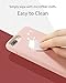 Anker iPhone 8 Plus 7 Plus Silicone Case, KARAPAX Silicone Gel Rubber Shockproof Case Cover with Soft Microfiber Cloth Cushion [Support Wireless Charging] [Slim Fit] for iPhone 8P/ 7P - Blush Pink