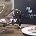Rabbit Wine Bottle Opener Set: Bronze Metal Manual Wine Opening Accessories Tool Kit for Red, White or Rose Bottles with Elegant Portable Rabbit Opener, Black Foil Cutter, Spiral Corkscrew and Stand