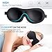 Sleep Mask 2 Pack, Natural Silk Sleep Mask Blackout Cat Eye Mask, 3D Contoured Eye Covers, with Adjustable Straps for Women, Men, Travel, Nap, Shift Work