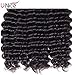 UNICE Deep Wave Human Hair Weave 3 Bundles Peruvian Virgin Hair Human Hair Extensions for Sew in Natural Color 100g/pc 18 20 22 inches
