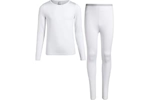 Rene Rofe Girls Thermal Set - 2 Piece Fleece Lined Breathable Top and Long Johns - Thermal Underwear for Girls (2T-16)
