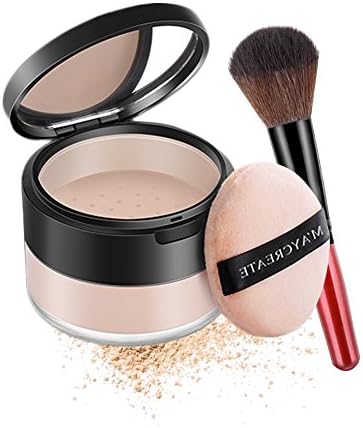 Perfectshow Magic Mineral Foundation Oil-control Longlasting Loose Powder Set with Makeup Brush (Light)