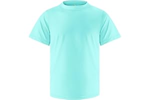 OYJ Boys Rash Guard Short Sleeve Swim Shirt UPF+ 50 Rashguard for Toddler Teens Water Sun Shirts Swim Wear Quick Dry