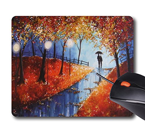 AOFFLY Angie Livingstone - Autumn Evening Rain - Non-Slip Rubber Mousepad Gaming Mouse Pad