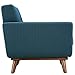 Modway  Engage Mid-Century Modern Upholstered Fabric Accent Arm Lounge Chair Azure
