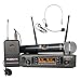 Phenyx Pro UHF Wireless Microphone System, Cordless Handheld/Bodypack/Lapel/Headset Mic Set, 80 Adjustable Channels, Professional Long Distance Performance, Ideal for Presentation, PA, Church (PTU71)
