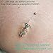 The Jewelry Archivist Maternity Flexible Belly Button Ring Bar Retainer, 14G, 1