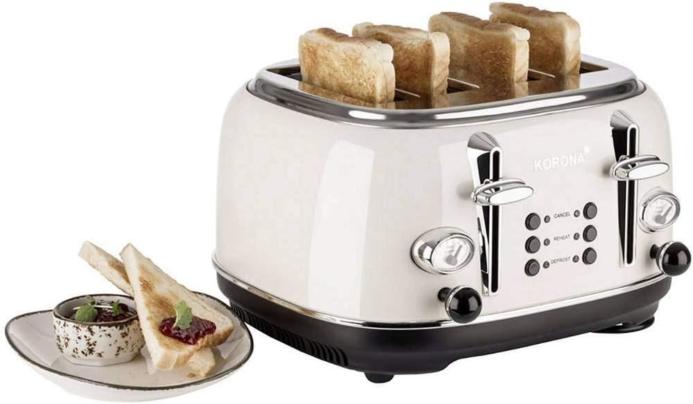 Korona21676 Retro Double Toaster with Cream Pastry Rack