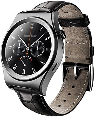 Bluetooth Sport Smart Watch Phone , 1.3" All Round IPS Touch Screen Built-in Heart Rate Minitor, Pedometer, Barometer, Altimeter,Thermometer, Remote self timer (Black)