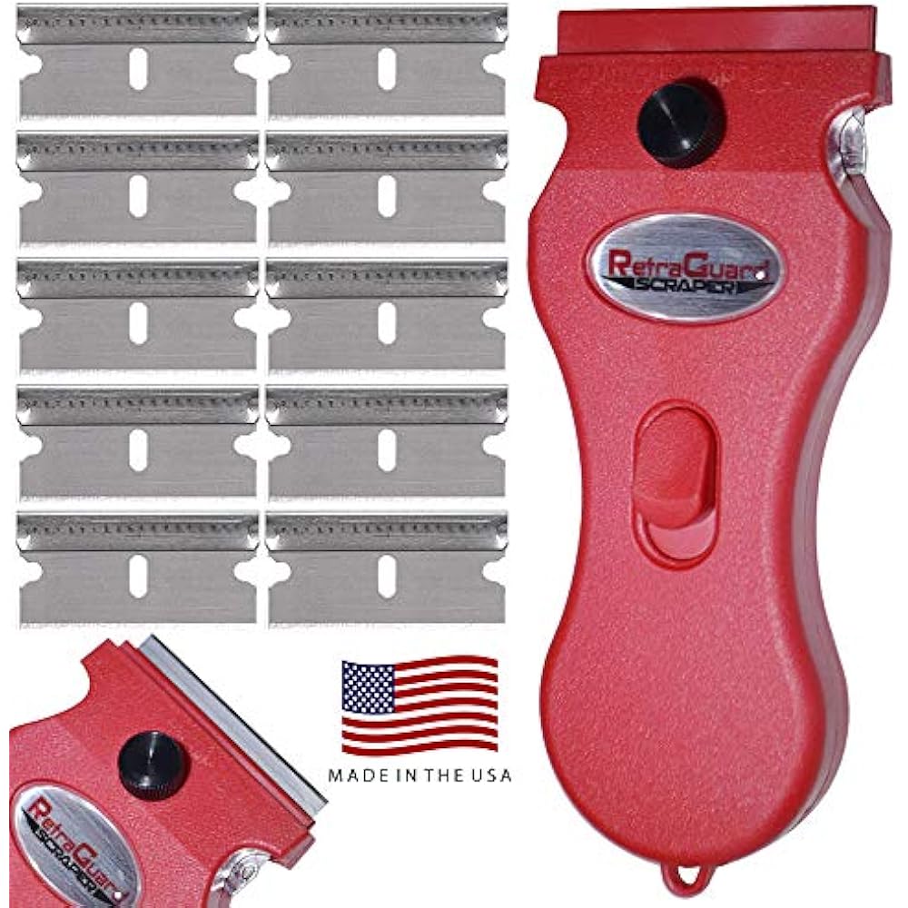 Retraguard Razor Blade Scraper Tool Stovetop Cooktop Glass Ceramic